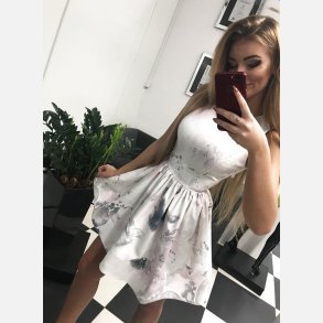 STUDI 2 Kort kjole med blomsterprint