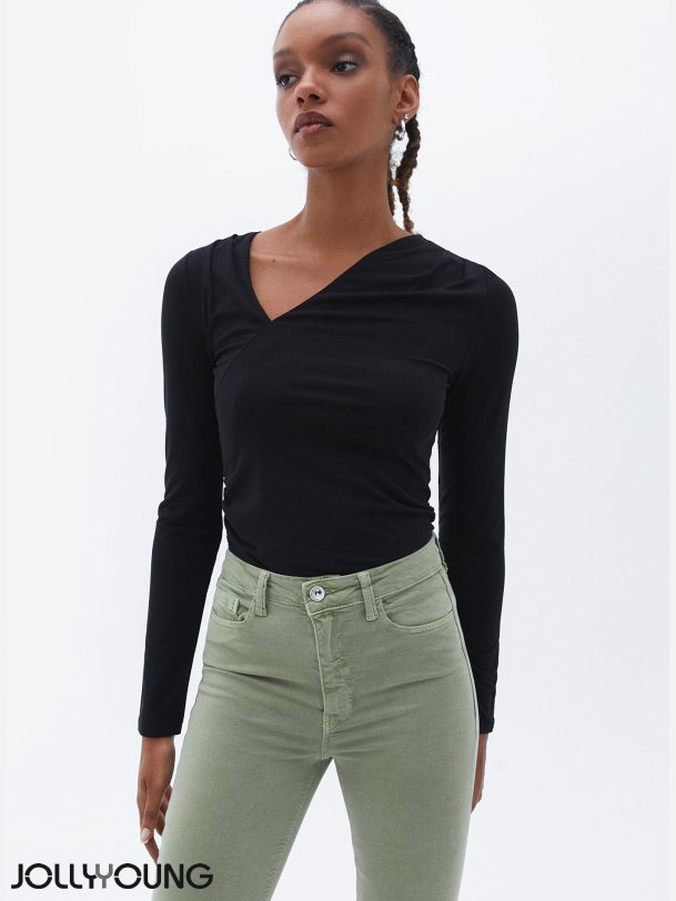 ALETA Denim bukser i stretchy kvalitet 