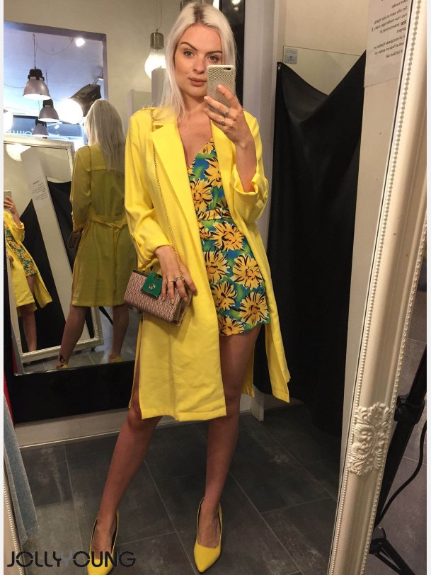 ALICE Playsuit i blomsterprint 