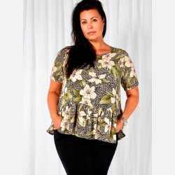 ALANA Plus size bluse i blomster print