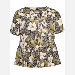 ALANA Plus size bluse i blomster print