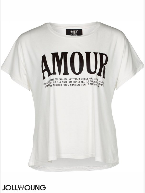 AUBREY Plus size T-shirt med tekstprint