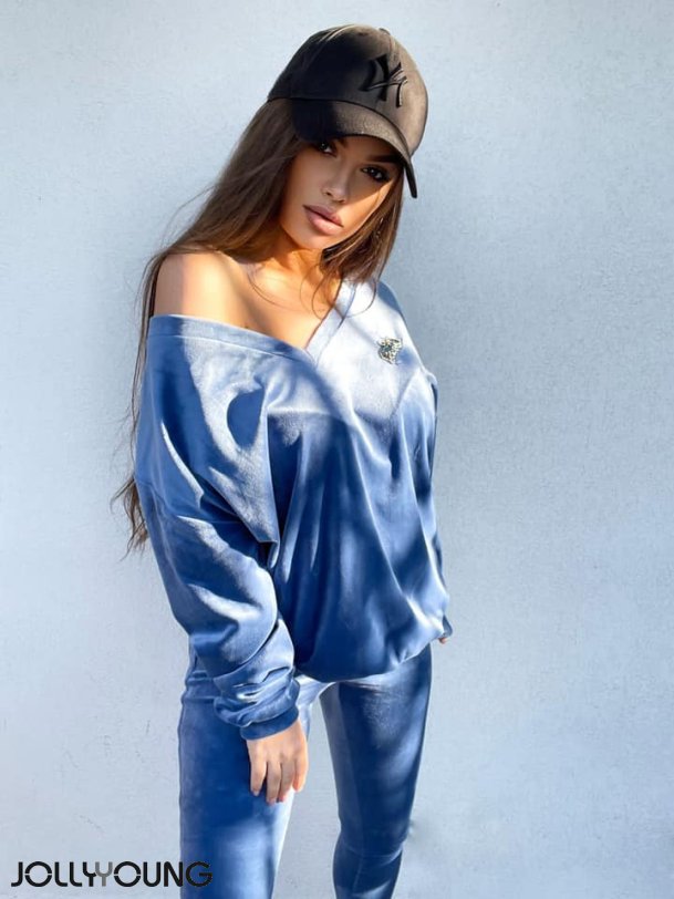 LKKER BLD VELOUR ST I BL FREYA PANTS