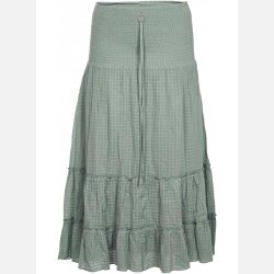 CALLIE Plus size nederdel i dusty mint farve