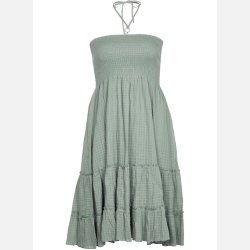 CALLIE Plus size nederdel i dusty mint farve