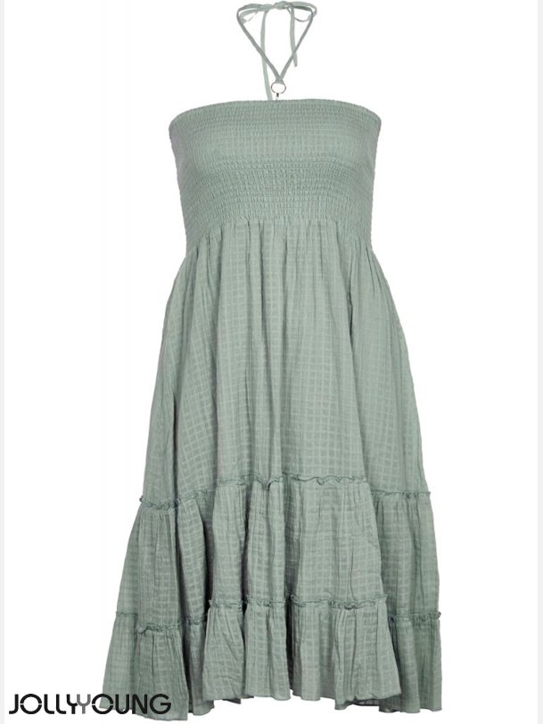 CALLIE Plus size nederdel i dusty mint farve