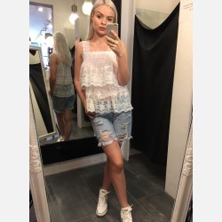 CIKO Denim shorts med slid