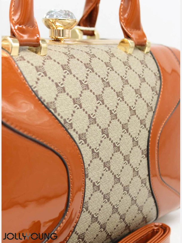 CAKLI Brun bowler hndtaske