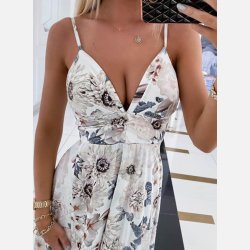 DORJANA BIS Lang kjole i blomsterprint