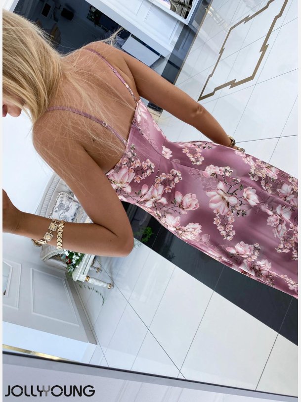 DORJANA BIS Maxi kjole i blomsterprint