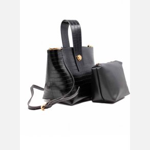 DARIA 2 i 1 taske i sort farve