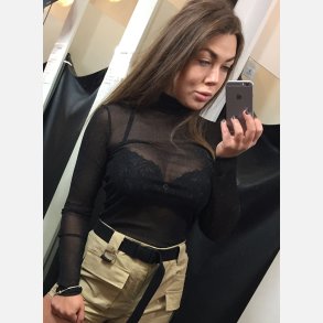 FAIRY Top i stertchy metallic materiale