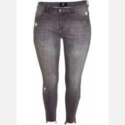 FIA Plus size denim bukser med sliddetaljer