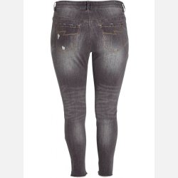 FIA Plus size denim bukser med sliddetaljer