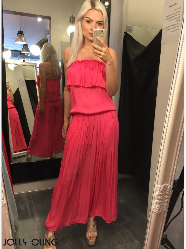 GANA Stropløs kjole pink farve - Kjoler JollyYoung