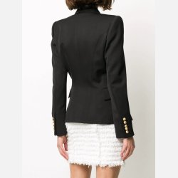 GOYA Sort habitjakke med guld knapper