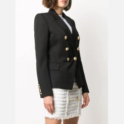 GOYA Sort habitjakke med guld knapper