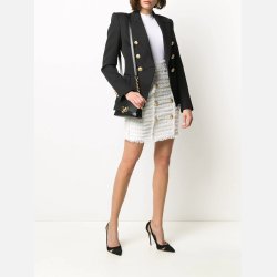 GOYA Sort habitjakke med guld knapper