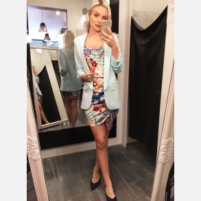 JOBIS Klassisk blazer i bl farve