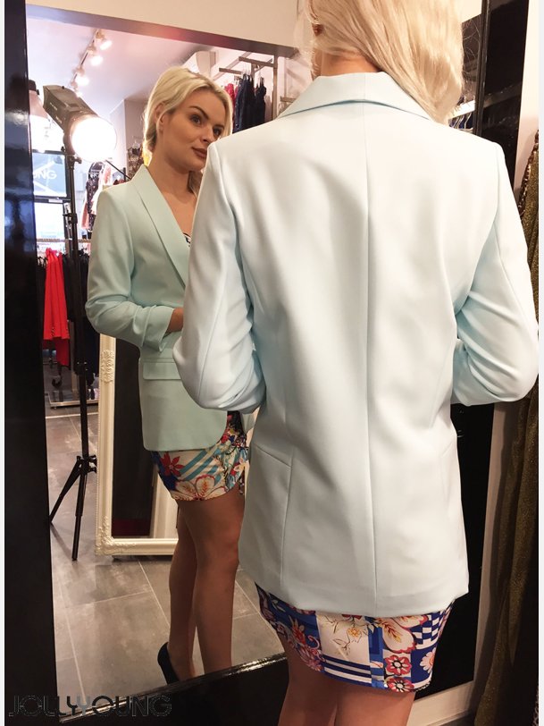 JOBIS Klassisk blazer i bl farve