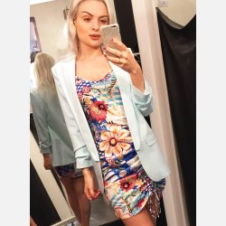 JOBIS Klassisk blazer i bl farve