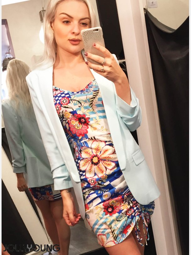 JOBIS Klassisk blazer i bl farve