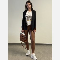 LEO Hvid t-shirt med pailletter