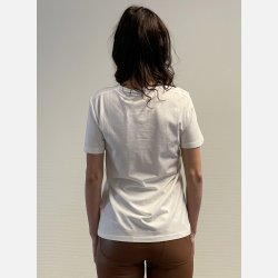 LEO Hvid t-shirt med pailletter