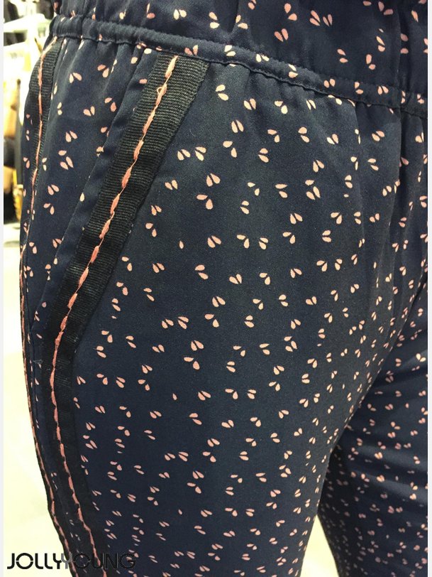TRUDY Ls chinos med print