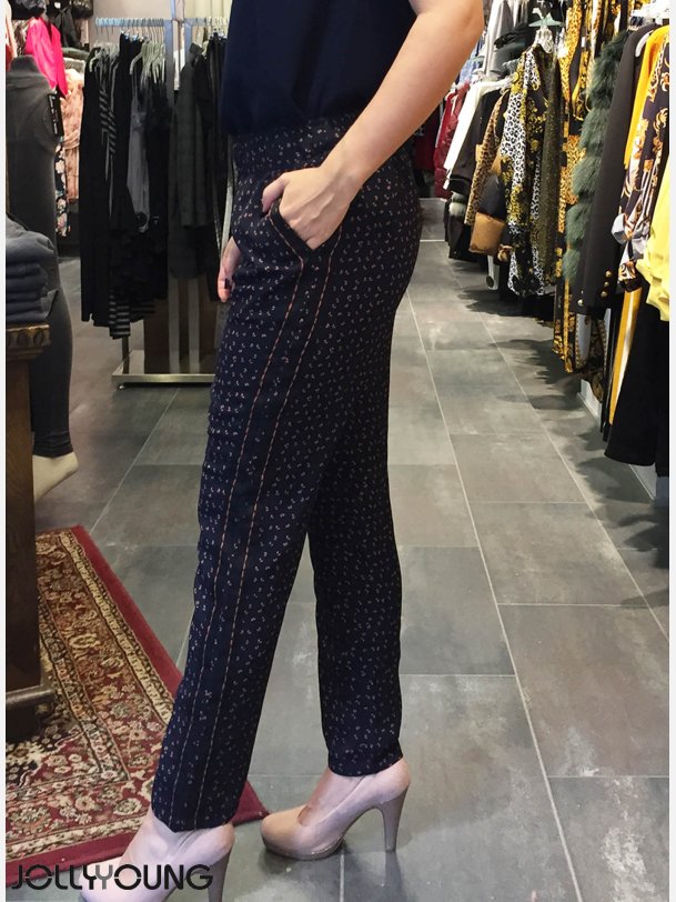 TRUDY Ls chinos med print