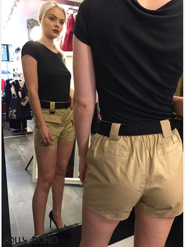 AVA Lse shorts i beige