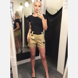 AVA Lse shorts i beige