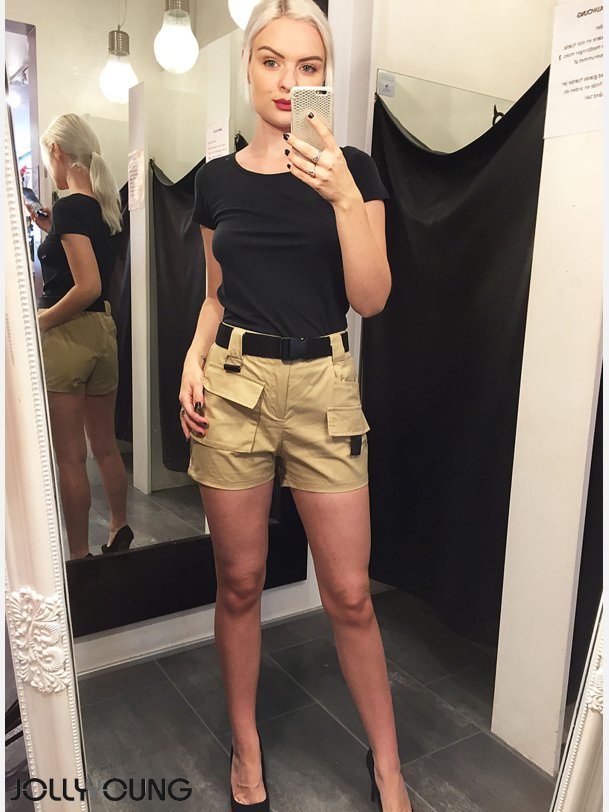 AVA Lse shorts i beige