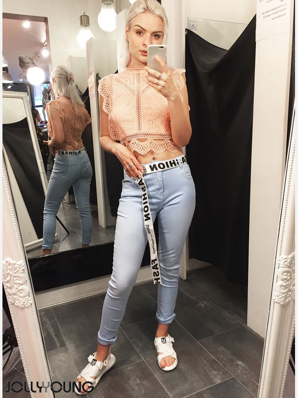 DAGA Lysebl denim bukser