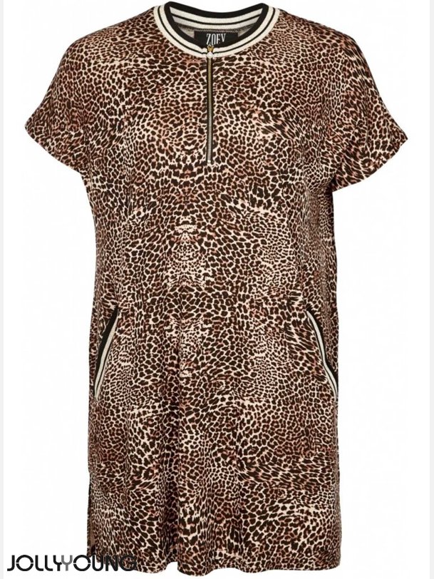 LEO Plus size tunik i animal print