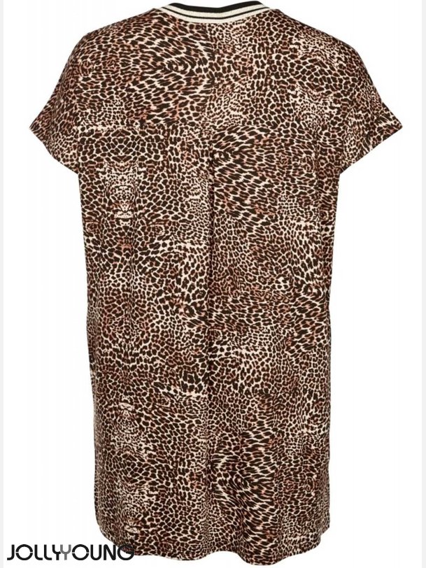 LEO Plus size tunik i animal print