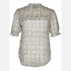 LILA Plus size skjorte i blomster print 