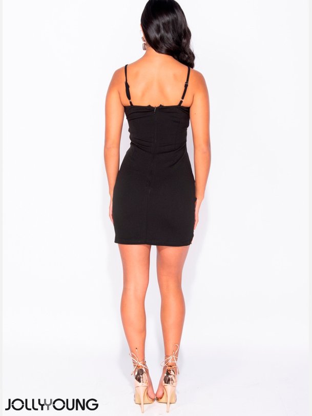 LILY Blomster printet mini kjole