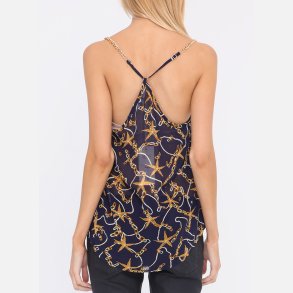 TISO Mnstret top i navy bl farve