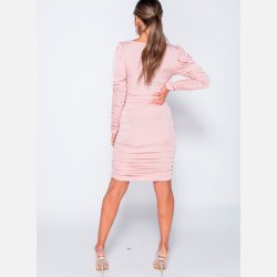 NINA Midi kjole i sart rosa farve