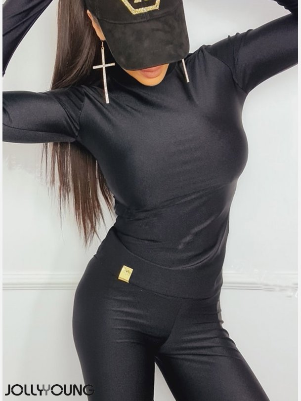 OLIK Sort st top og bukser