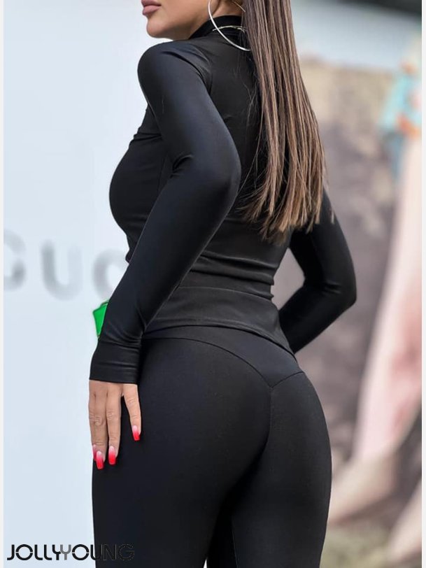 OLIK Sort st top og bukser