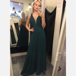 PATRICIA Lang kjole i grn farve