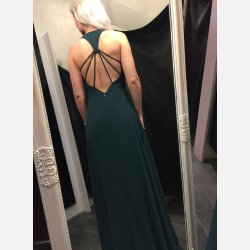 PATRICIA Lang kjole i grn farve