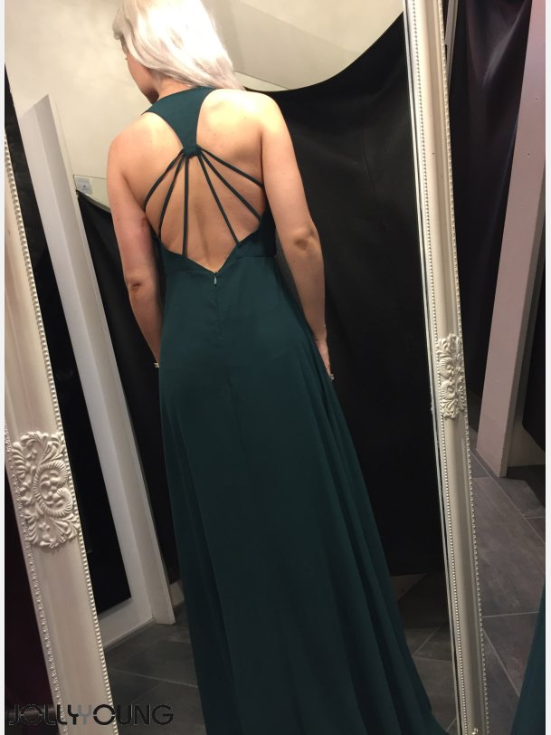 PATRICIA Lang kjole i grn farve