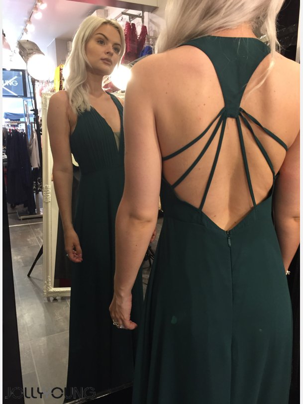 PATRICIA Lang kjole i grn farve