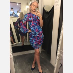 RICHIS Blomster kjole med flse