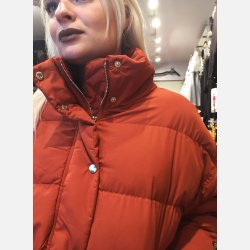 ROMA Vinterjakke i rust farve med hj krave