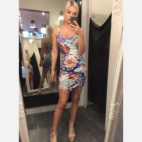 RUNE Kort kjole i blomsterprint 