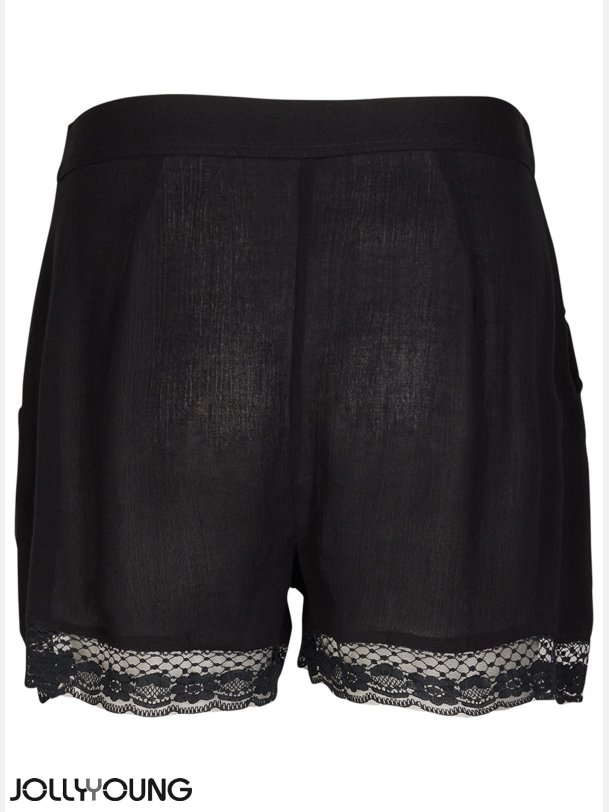 NIA 2 Shorts med blonde kant